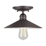 Forte Lighting 7259-01-32 Signature Semi-flush Mount Antique Bronze. Fixed Price $61.20.