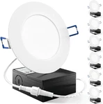 Sunco 6 Pack 4" Dimmable Slim Led Recessed Lights, 3000K Warm White. Fixed Price $69.48.