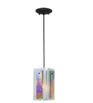 Meyda 118485 - 6.5"SQ Metro Aurora Borealis Quadrato Mini Pendant. Fixed Price $299.25.