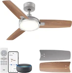 42" Smart Ceiling Fan With Dimmable Led Light, Remote & App Control, 12 Speeds. Fixed Price $182.99.