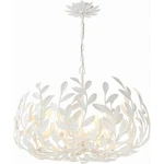 Crystorama 533-MT Broche 6 Light 27 Inch Matte White Chandelier Ceiling. Fixed Price $1098.00.