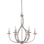 Serenity Chandelier 6 Light 27.5 Inches High -traditional Installation. Fixed Price $287.04.