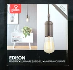 Globe Electric 1-LIGHT Vintage Edison Matte Black Mini Pendant. Fixed Price $15.98.