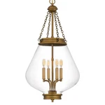 Quoizel QP6803 Wallace 4 Light 16"W Pendant - Brass. Fixed Price $749.99.