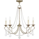 Livex Lighting 6515-73 Pennington Chandelier Painted Antique Silver Leaf. Fixed Price $429.96.