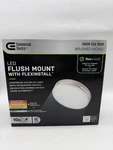 Commercial Electric Flexinstall Led 10 In. Brushed Nickel Recessed Ceiling Light. Fixed Price $19.64.