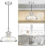 Kudos Brushed Nickel Pendant Lights Kitchen Island Seeded Hanging KDPL13-BN-S. Fixed Price $49.99.