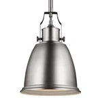 Feiss Hobson 10" Pendant Ceiling Light, Satin Nickel, P1358SN. Fixed Price $99.98.