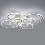 Vikaey Modern Led Flush Mount Ceiling Light 8 Rings White Close To. Fixed Price $156.13.