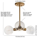 Safavieh Harkin 3LT 18 Inch Pendant, Reduced Price 2172762648 PND4011A. Fixed Price $81.00.