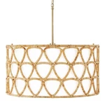 Capital Lighting 347241 Tulum 25"W Drum Chandelier - Brass. Fixed Price $558.40.