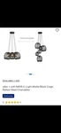 Allen + Roth Maya 6-LIGHT Matte Black Rattan Steel Modern Chandelier. Fixed Price $79.00.