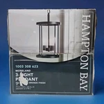 Hampton Bay Moreland 3-LIGHT Bronze Pendant Oil-rubbed Finish JQI9713A. Fixed Price $28.82.