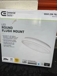 Inch Led Flush Mount Ceiling Light 2200 Lumens 4000K Bright White (new). Fixed Price $19.95.
