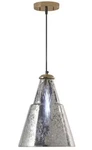 River Of Goods Lianna 11 Light With Painted Silver Mercury Glass Cone Shade. Fixed Price $83.00.