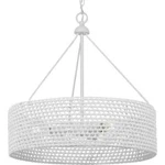 Progress Lighting Sugar Reef 22 In. 3-LIGHT Cottage White Coastal Shaded Pendant. Fixed Price $49.99.