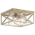 -4 Light Flush Mount-with Lodge/country/rustic INSPIRATIONS-8 Inches Tall By 16. Fixed Price $197.95.