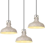 Alaislyc Grey Farmhouse Pendant Lighting Matte For Kitchen Island 3 Pack. Fixed Price $55.50.