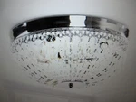 Flint Garden 13.75 In. 3-LIGHT Modern Crystal Chrome Ceiling Chandelier. Fixed Price $42.46.