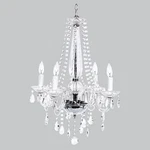 Jubilee 4 Arm Middleton Glass With Beaded Crystal Long Elegant Chandelier. Fixed Price $325.00.