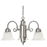 Capital Lighting 3253-118 Nickel 3-LIGHT Tier Mini Chandelier. Fixed Price $180.00.