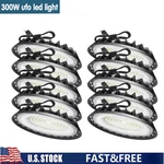 10 Pack 300W Led Ufo High Bay Light Warehouse Commercial Industrial Shop. Fixed Price $224.40.