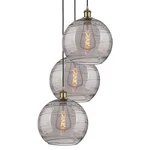 Innovations Lighting 113B-3P 41 19 Athens Deco Swirl Pendant Antique Brass /. Fixed Price $904.20.