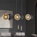 Possini Euro Kora 48" Black Gold 6-LIGHT Led Linear Island Pendant. Fixed Price $349.99.