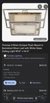 Thomas O'brien Enrique Flush Mount Ceiling Light. Fixed Price $725.00.
