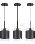 Dolaimy 3 Pack 1 Light Hanging Kitchen Island Modern Industrial Farmhouse. Fixed Price $50.00.