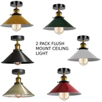 Ledsone Modern Semi Flush Mount Ceiling Light 2-PACK Metal Pendant Lamp For. Fixed Price $58.49.