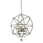 Z-lite Acadia 6 Light Pendant, Antique Silver 415-24. Fixed Price $754.99.