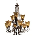 Uttermost 21005 Vetraio 9 Light Tier Antique European Scrolled - Bronze. Fixed Price $1531.20.