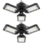 Aoretic Led Garage Lights 2 -80W, 8000LM 6500K Shop Pack, 3 Panels. Fixed Price $37.17.
