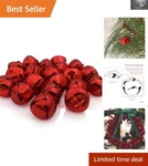1-INCH Bright Red Jingle Bells 20 Metal For Christmas & Wedding Decor. Fixed Price $13.99.