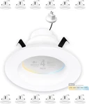 12 Pack 4" MR16 Led Recessed Light 5CCT Dimmable 10W 600LM GU5.3. Fixed Price $466.99.