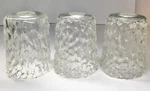 Justice Design Group Veneto Luce Glass Ripple Rim Pendant Shades Lot Of 3.. Fixed Price $75.00.