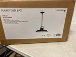 Hampton Bay L4927-16 Bk 16" Black Farmhouse Pendant Light Fixture With Shade. Fixed Price $70.90.