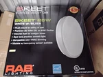 New Rab Skeet SK21XL25RDN - Surface Mount Round Led Ceiling Light Fixture 25W. Fixed Price $84.99.