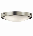 Kichler 42275 Nickel Lytham 3-LIGHT Flush Mount Indoor Ceiling Fixture. Fixed Price $199.99.