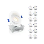 Ensenior 12 Pack 4 Inch 5CCT Led Gimbal Recessed Light With Junction Box,.... Fixed Price $131.31.