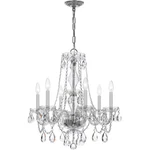 Crystorama 5086-CH-CL-I Traditional Crystal Chandelier Polished Chrome. Fixed Price $410.02.