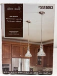Allen + Roth Mini Pendant Polished Nickel Light 8.13 Diameter CPM150LPN (#2). Fixed Price $44.99.