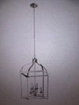 Kichler Larkin 6-LIGHT Brushed Nickel Traditional Candle Cage Foyer Pendant. Fixed Price $142.45.
