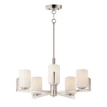 Maxim Lighting Dart 5-LIGHT Chandelier, Satin Nickel 21286SWSN. Fixed Price $328.00.