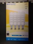 21-PACK Energetic Led Light Bulbs Open Box 750 Lumens 9W A19 5000K 15,000HR. Fixed Price $39.99.