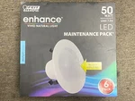 Feit Electric LEDR4B/950CA/MP/6 4" 50-WATT White Recessed Light (6-PACK). Fixed Price $26.99.