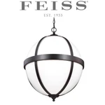 Feiss Amato 22" Light Glass Pendant, Oil Rubbed Bronze, F3055/4ORB. Fixed Price $799.95.