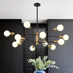 Ruiyey Modern Ceiling Light Fixture Sputnik Chandeliers Gold B.... Fixed Price $102.00.