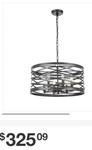 Millennium 170026-MB Lighting Pendant Light, Matte Black. Fixed Price $165.00.